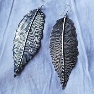 Feather earrings